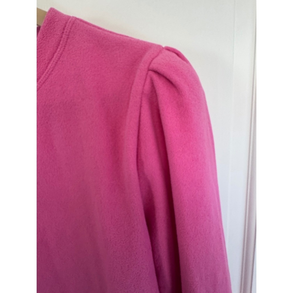 Dudley Stephens Pink Fleece Puff Sleeve Sweatshirt XXL - Picture 8 of 16